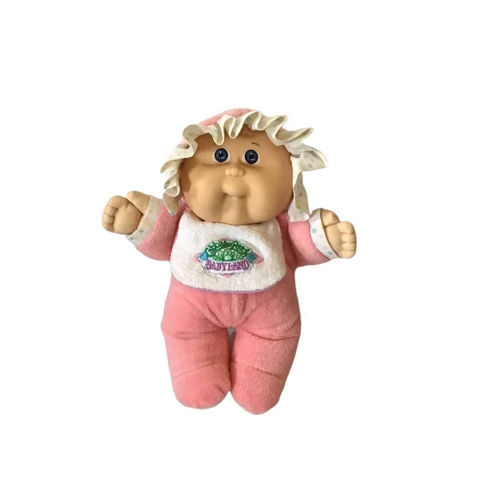 Cabbage Patch Babyland Pink Bib Soft Body